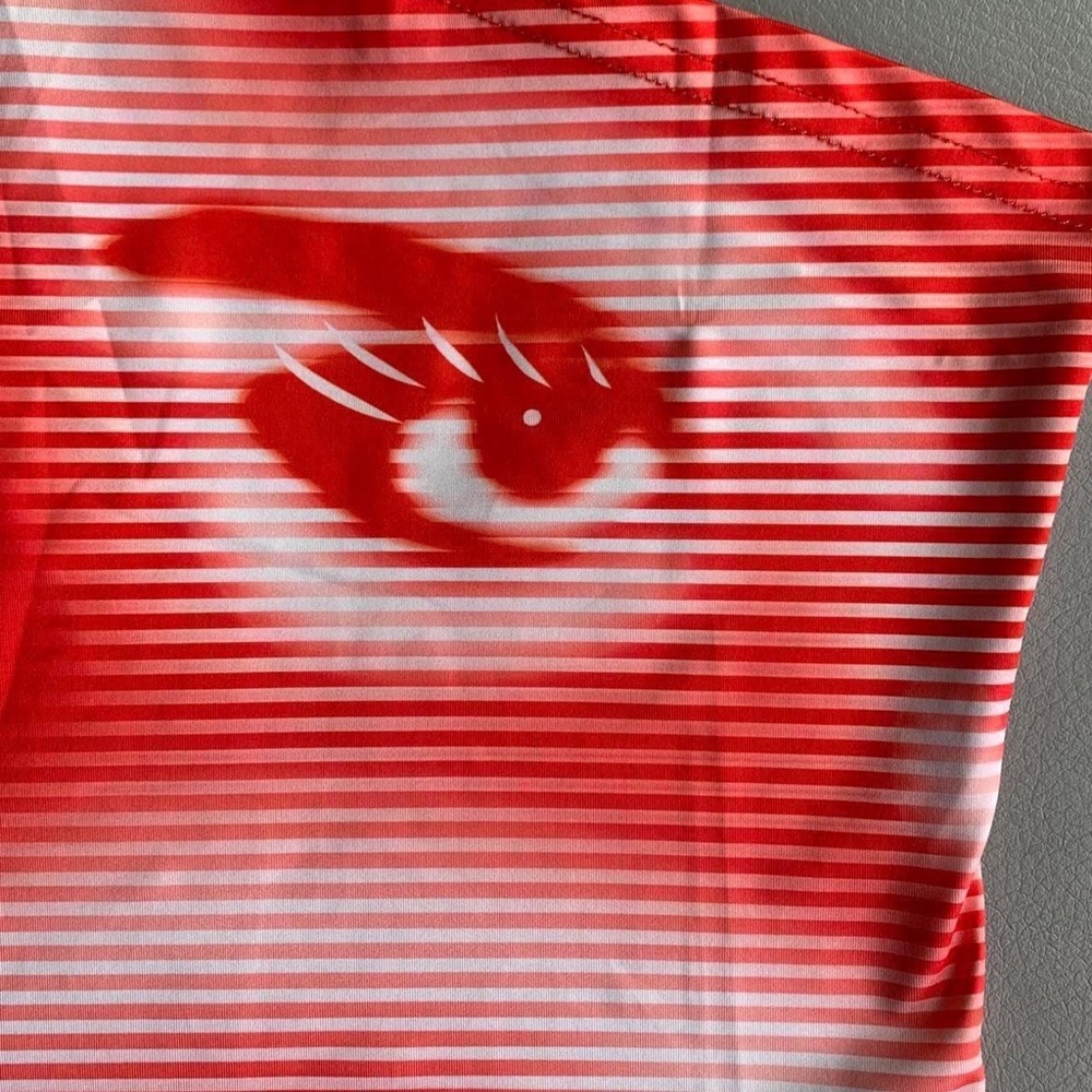 Red Abstract Asymmetrical Face Tank Top - Picture 3 of 4